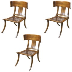 T.H. Chaises Klismos de Robsjohn-Gibbings par Saridis, Athènes