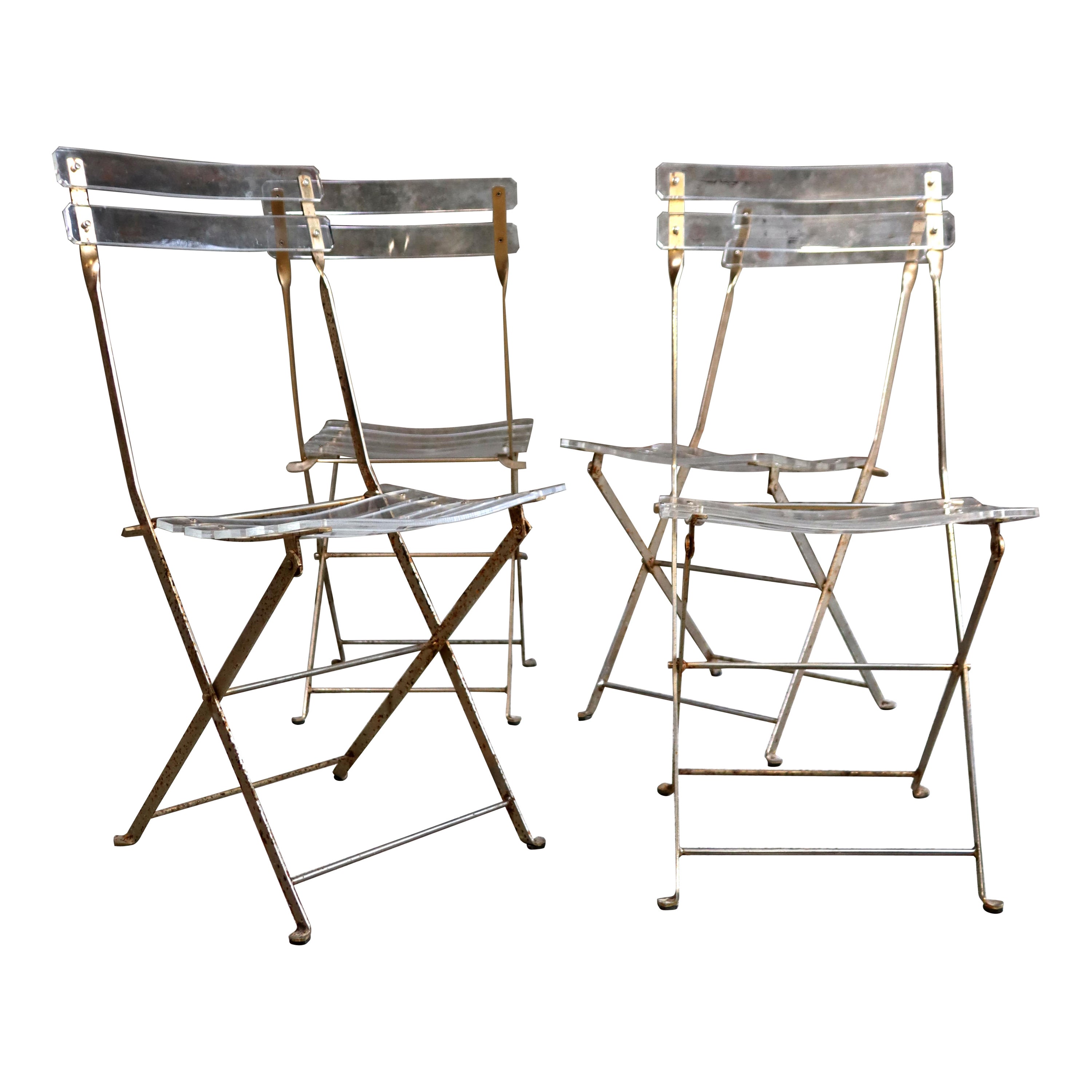 Les Invisibles – Folding Chairs – Yonel Lebovici & Bernard Berthet – Marais Inte For Sale