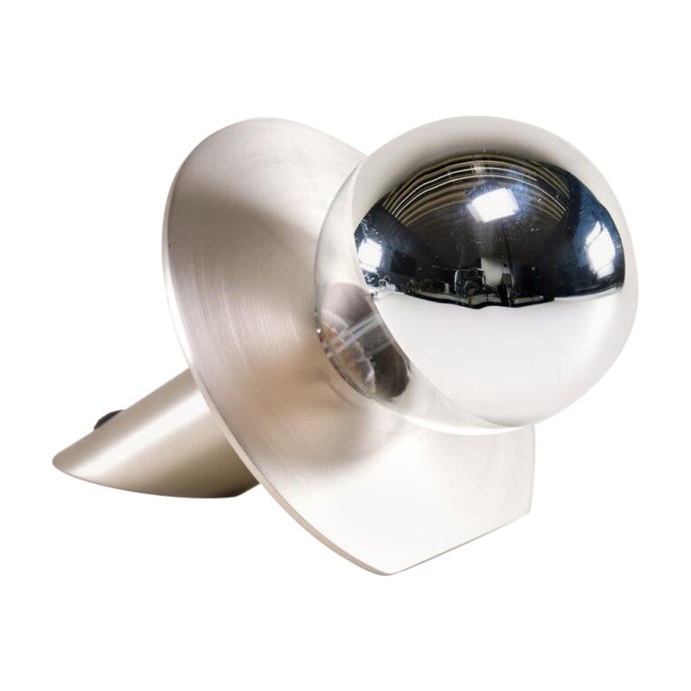 Eclipse Stainless Steel Desk Lamp by Carla Baz For Sale