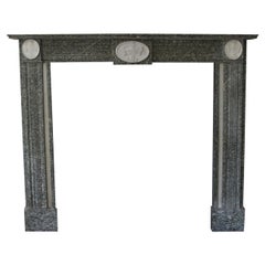 Used Waldorf Astoria Hotel Gray Marble Mantel with Urn Detail