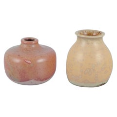 Elly Kuch and Wilhelm Kuch. Two unique ceramic vases. 1980s