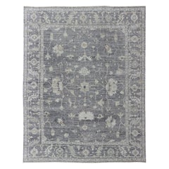 Tapis turc Oushak à motifs intégraux par Keivan Woven Arts Collection