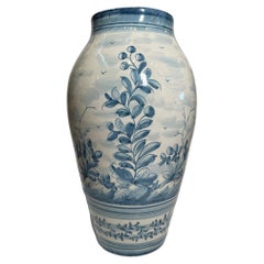 Vintage Portuguese Majolica Vase Urn