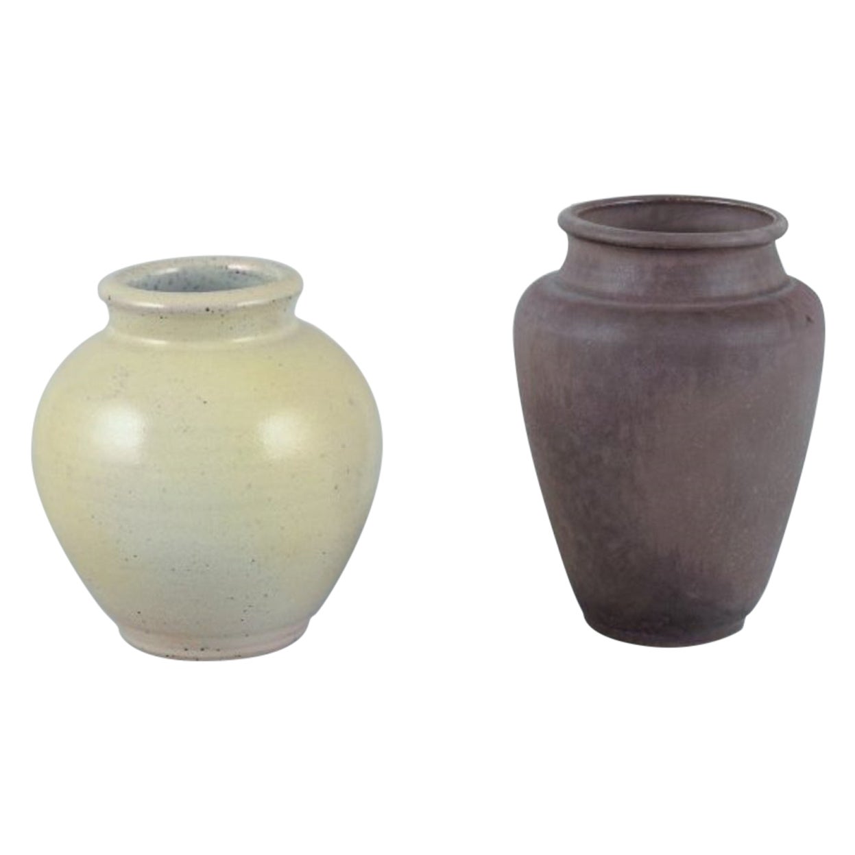 Elly Kuch and Wilhelm Kuch. Two small ceramic vases. From the 1980s