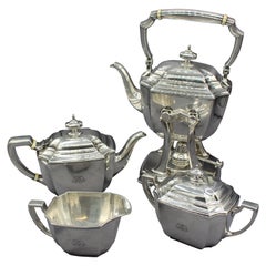 c. 1920s-30s 4-Piece Sterling Silver Tea Service by Tiffany