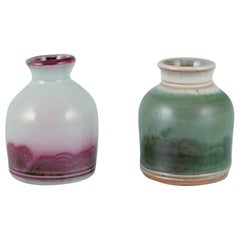 Elly Kuch and Wilhelm Kuch, Germany. Two small ceramic vases.