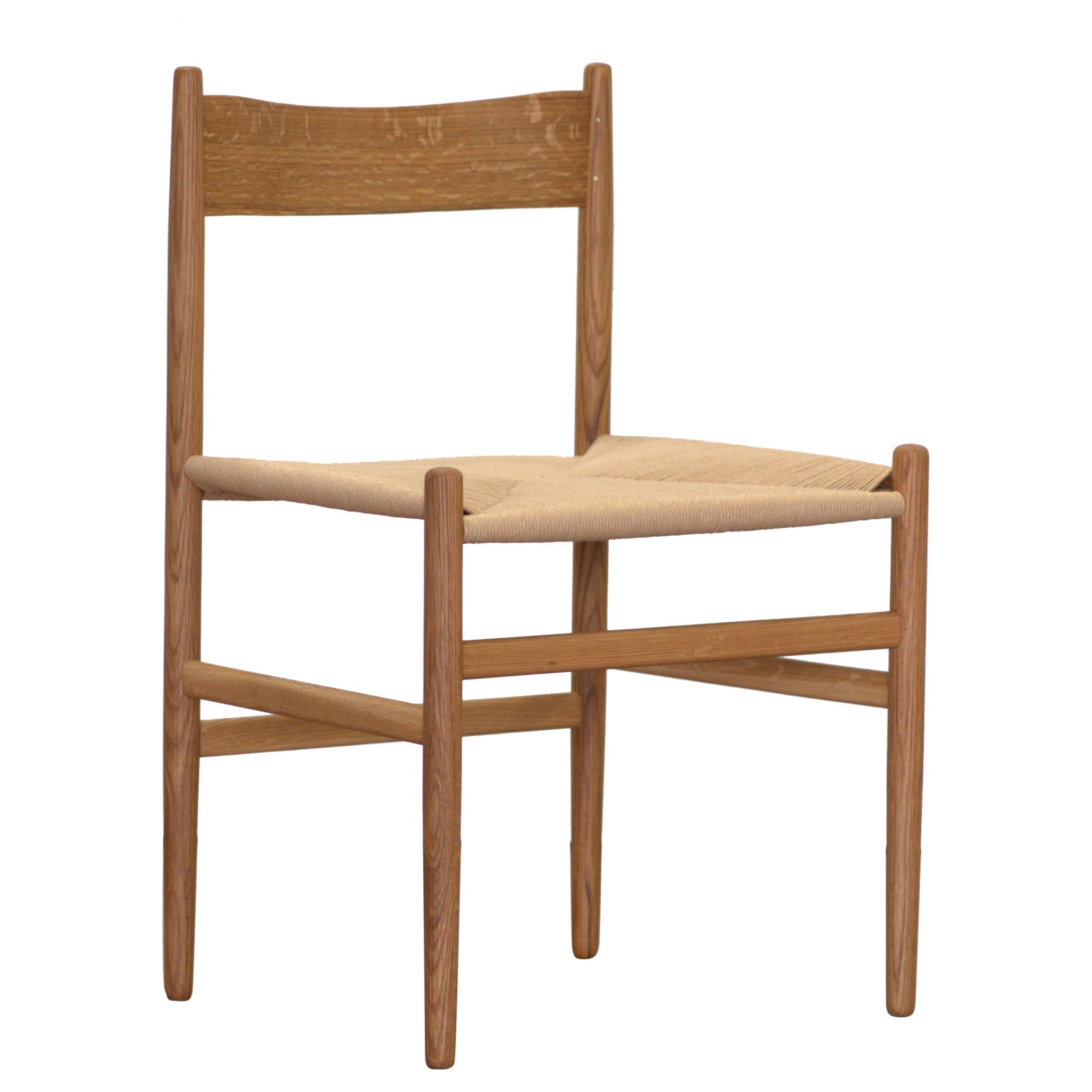 Chaise de salle à mangerFF01 avec assise en cordon papier par Stokes Furniture en vente