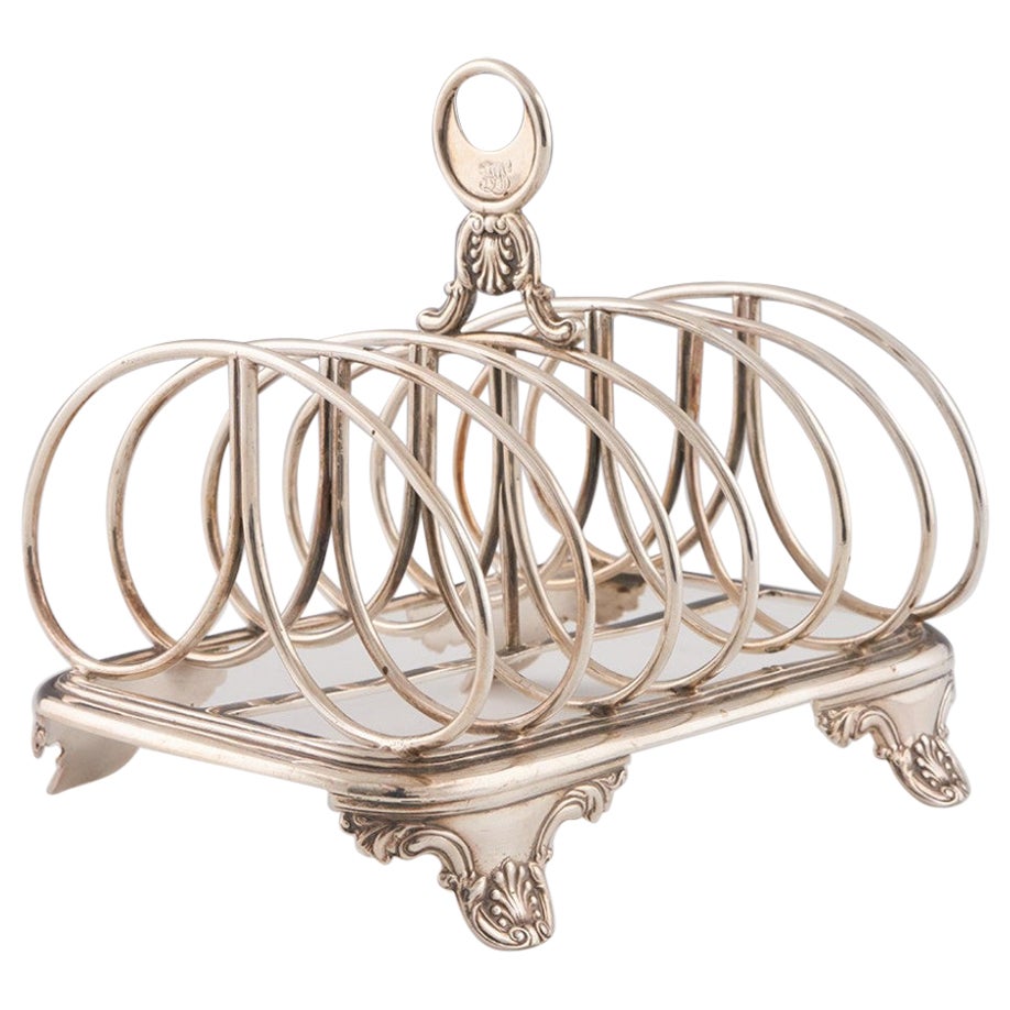 Sterling Silver Toast Rack London 1833 For Sale