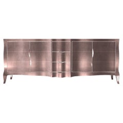 Louise Credenza Commodes and Chests of Drawers in Smooth Copper by Paul Mathieu 