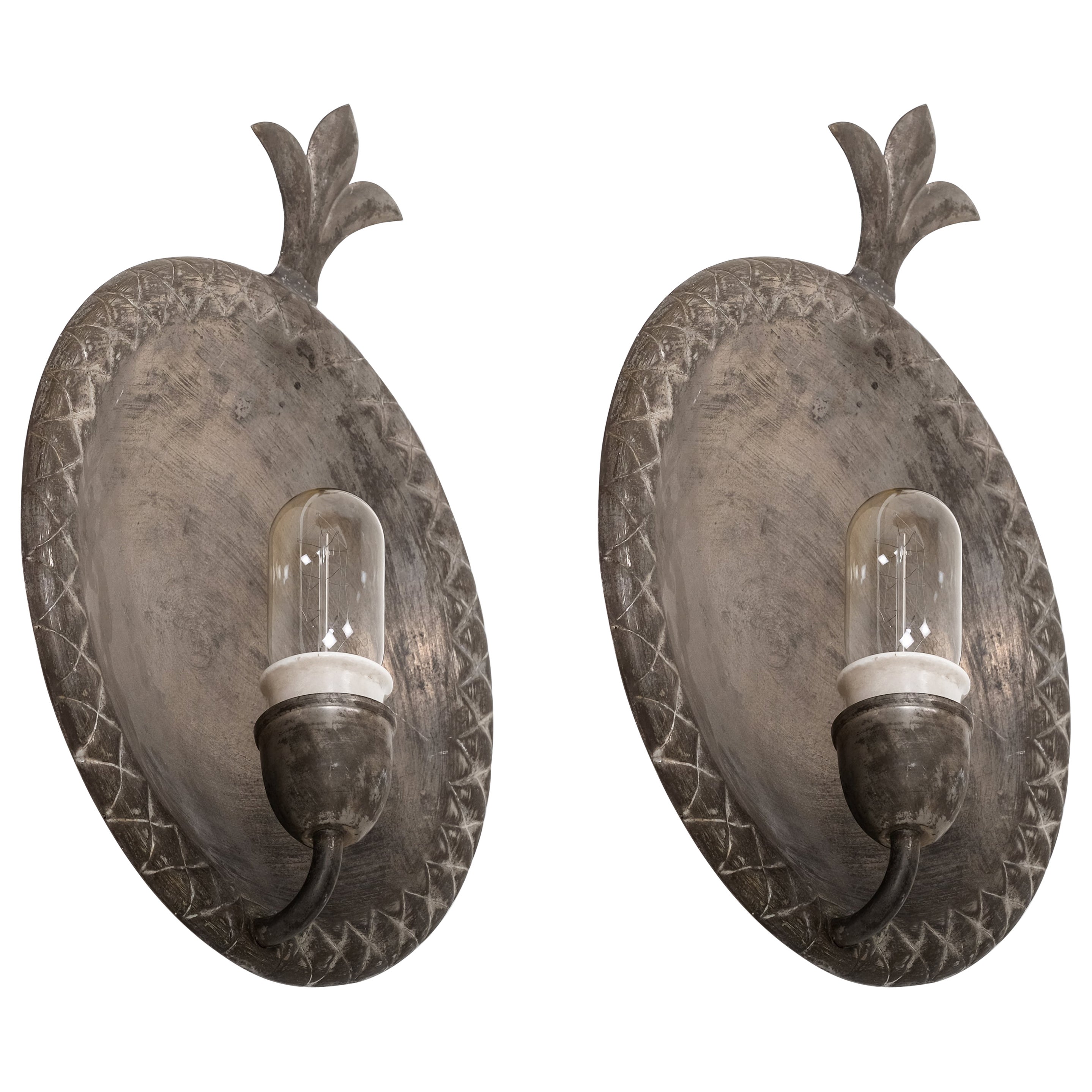 Pair of Wall Lamps, Sweden, 1920s For Sale