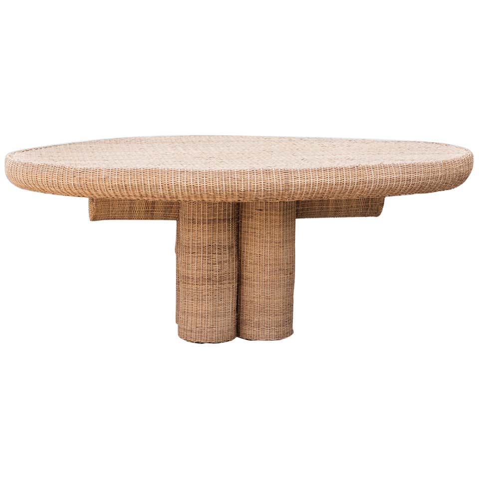 Contemporary Side Table 02, Sustainable Natural Yaré Fiber, by Fango ...