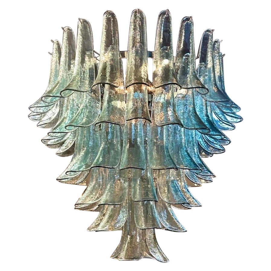 Murano Saddle Waterfall Chandelier For Sale