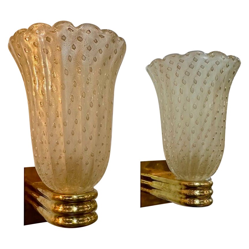 Murano Cup Sconces For Sale
