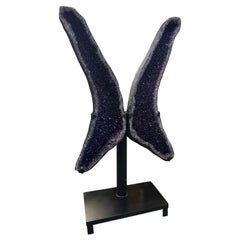 Large Butterfly Amethyst On Stand 