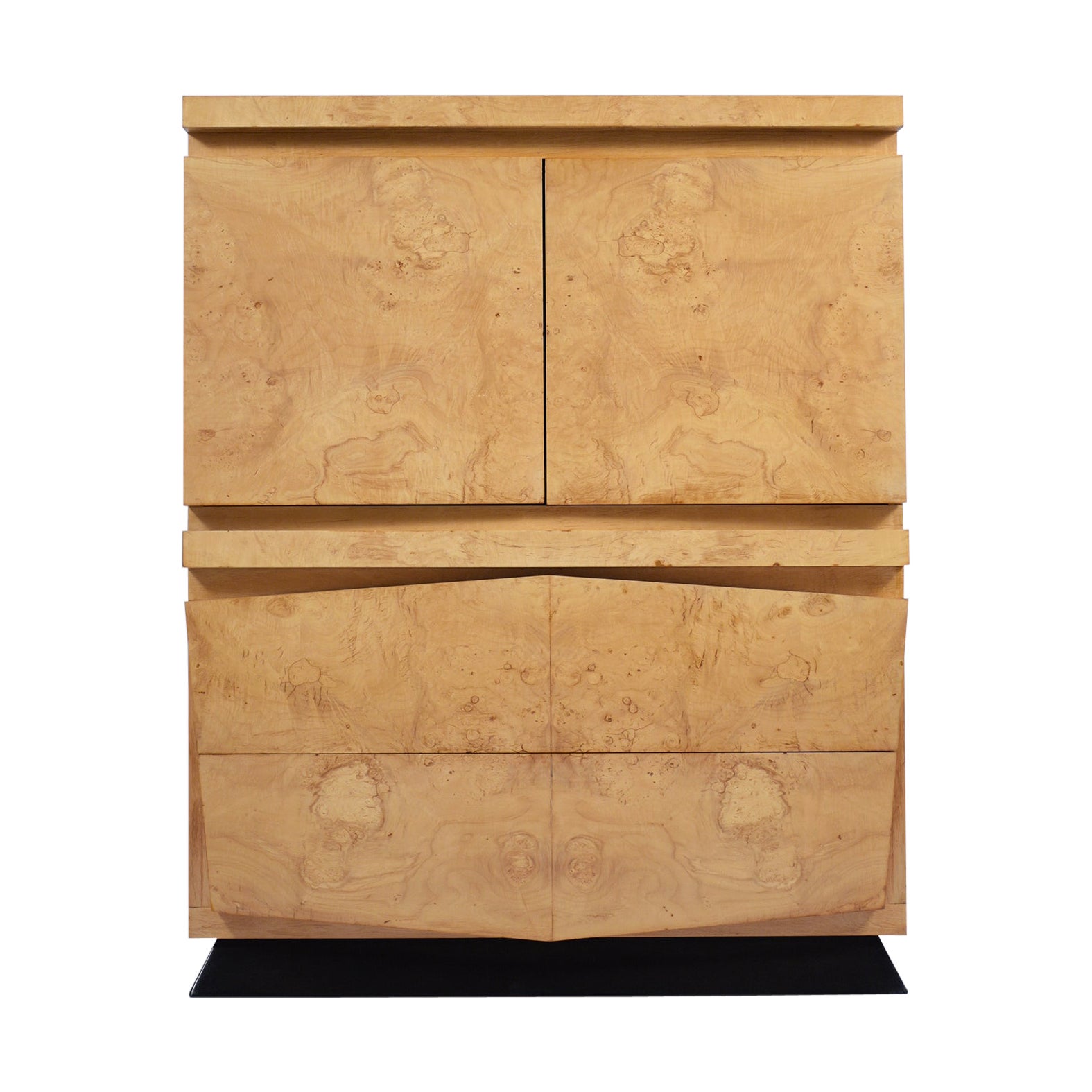 Restored Mid-Century Chest of Drawers: Maple Wood Elegance For Sale