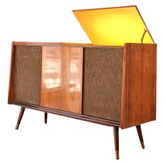 Retro 1960 Grundig Gold MCM mid century modern stereo console