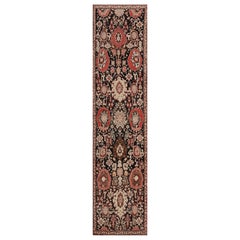 Hand-Knotted Antique Floral Karabagh Runner, Circa 1890