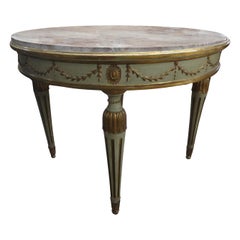 Italian Neoclassical Style Painted And Parcel Gilt Center Table