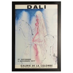 Affiche vintage de la galerie française Lady Godiva de Salvador Dali (1977)