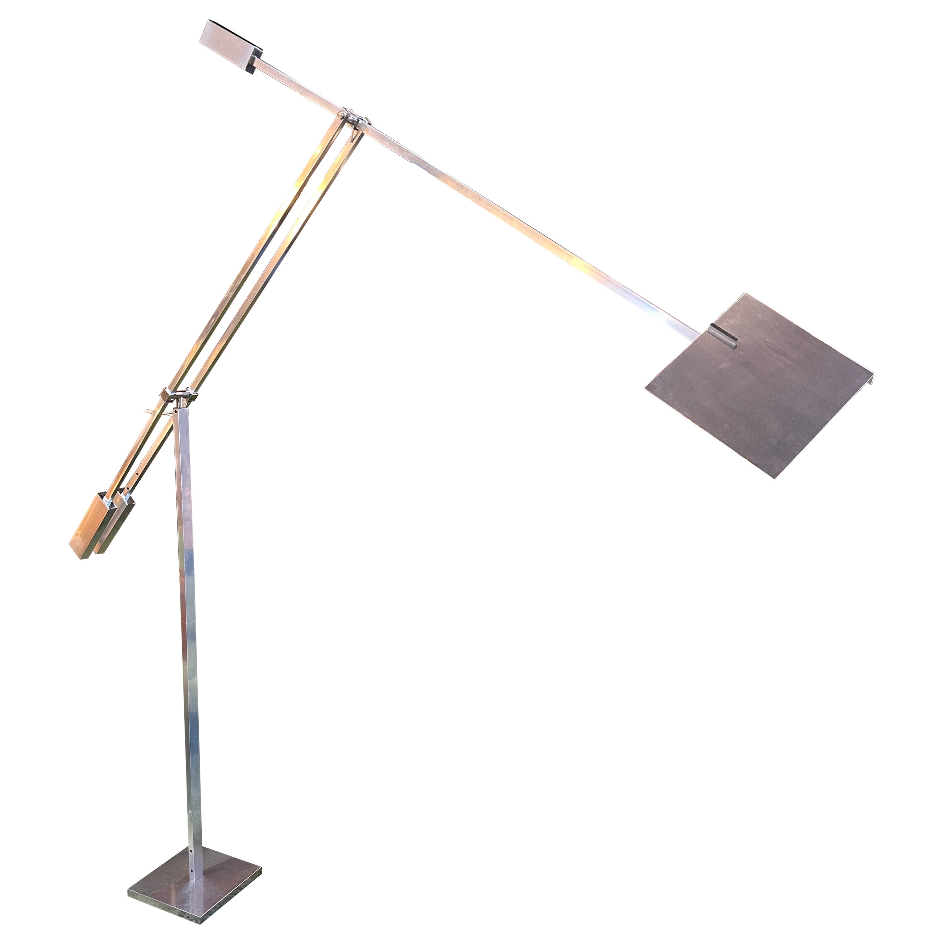 Vintage Italian ''Giraffa''Floor Lamp by Angelo Brotto for Esperia 1970 For Sale