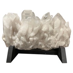 Natural White Quartz Rock Crystal On Stand 