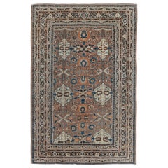 Antique Persian Tabriz Handmade Rug Size Adjusted