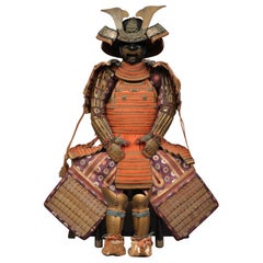 Japanese all-matching Japanese gold lacquer ô’yoroi (great suit-of-armour)