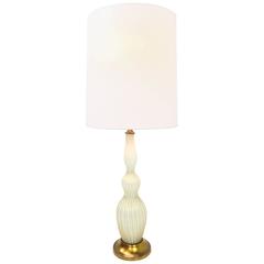 Murano Table Lamp with Gold Inclusion