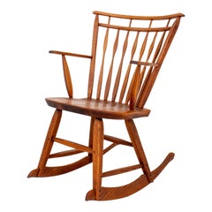 Waterwheel Woodworkers Oak Rocking Chair