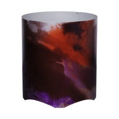 Jardinière/vase multicolore en aluminium anodisé de la collection Cosmos