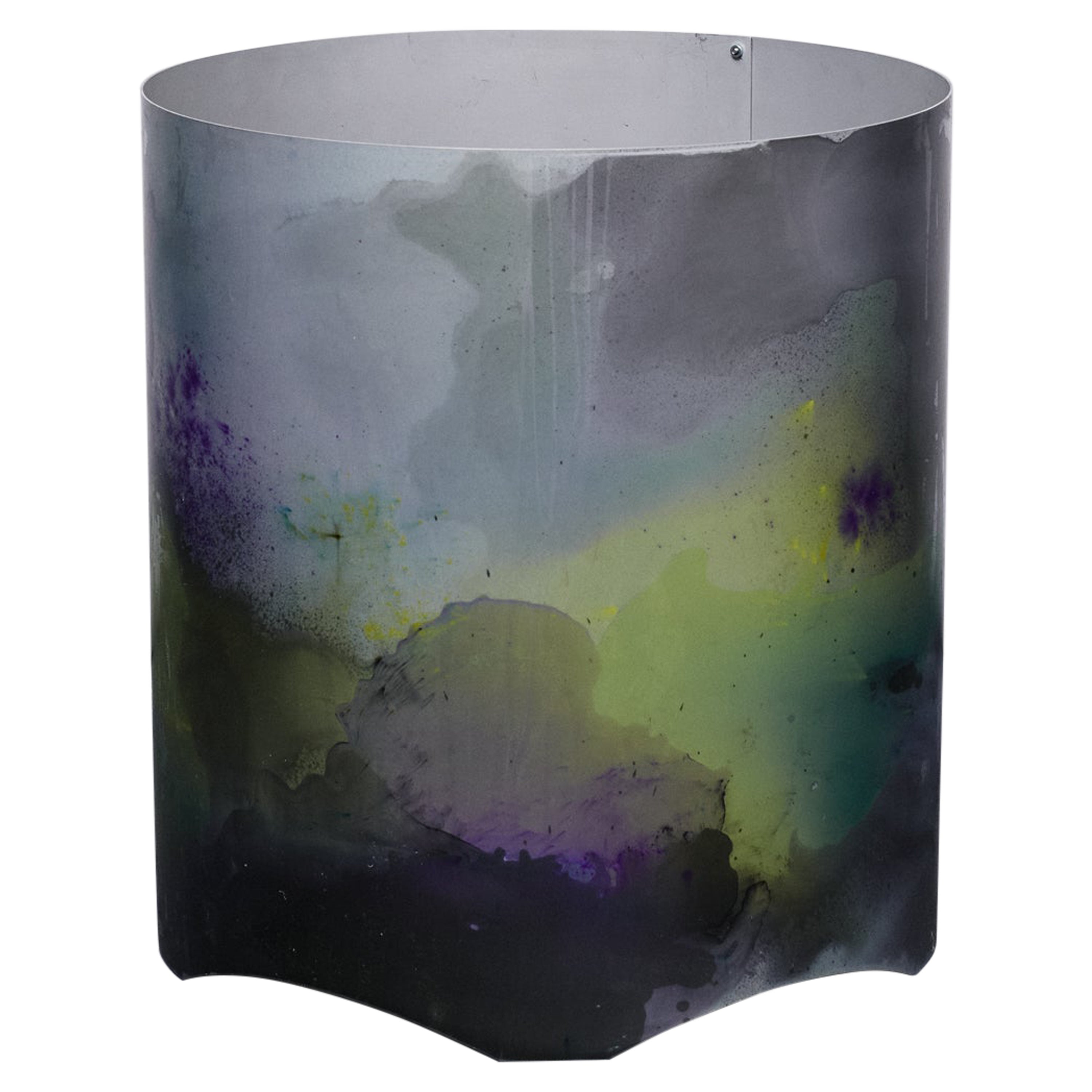 Jardinière/vase multicolore en aluminium anodisé de la collection Cosmos en vente