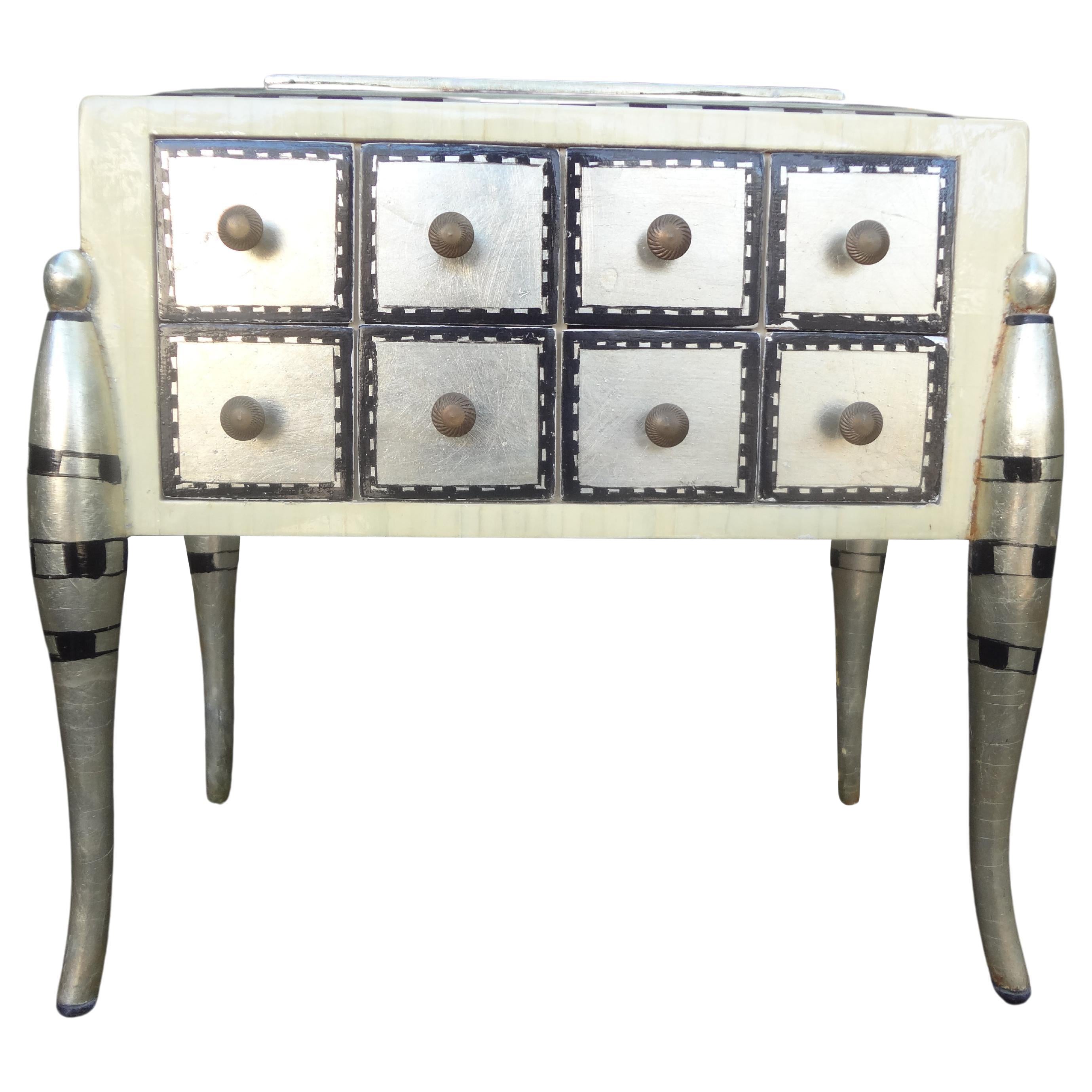 Hollywood Regency Tessellated Box Or Chest For Sale