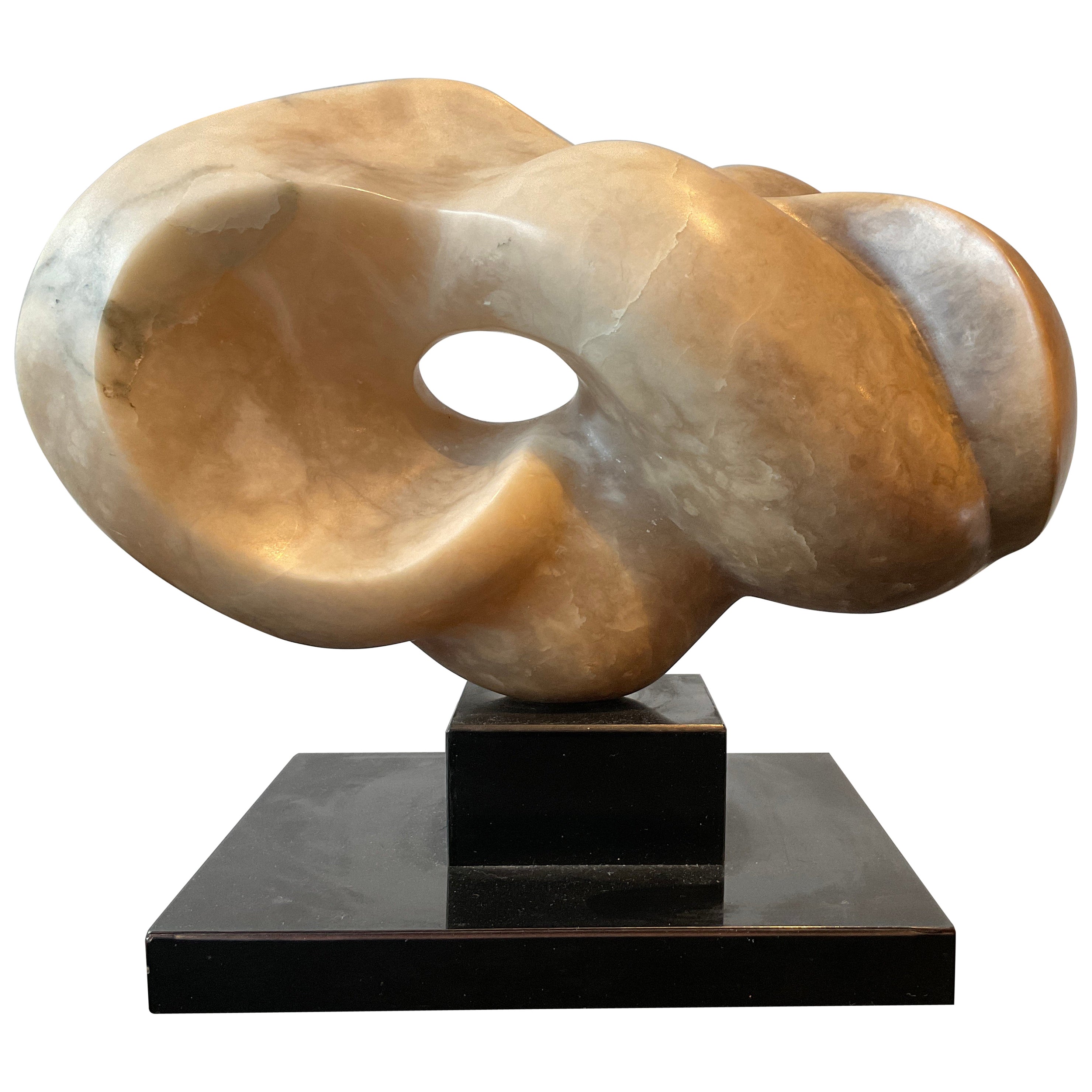 Sculpture abstraite en marbre des années 1960 