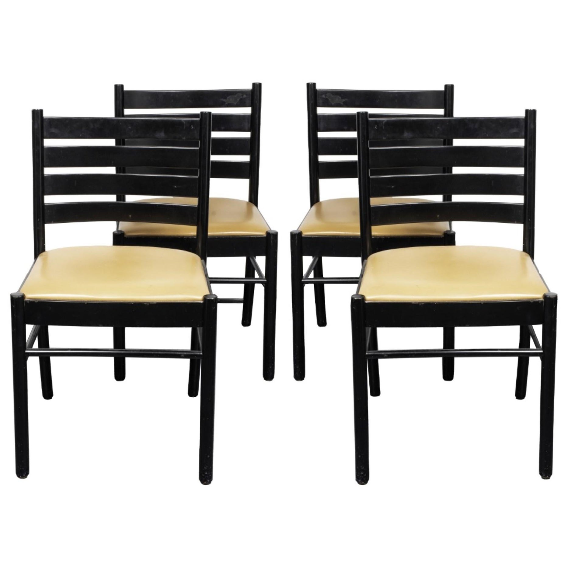 Atelier Intl Sedie laterali moderne con schienale a scaletta, 4