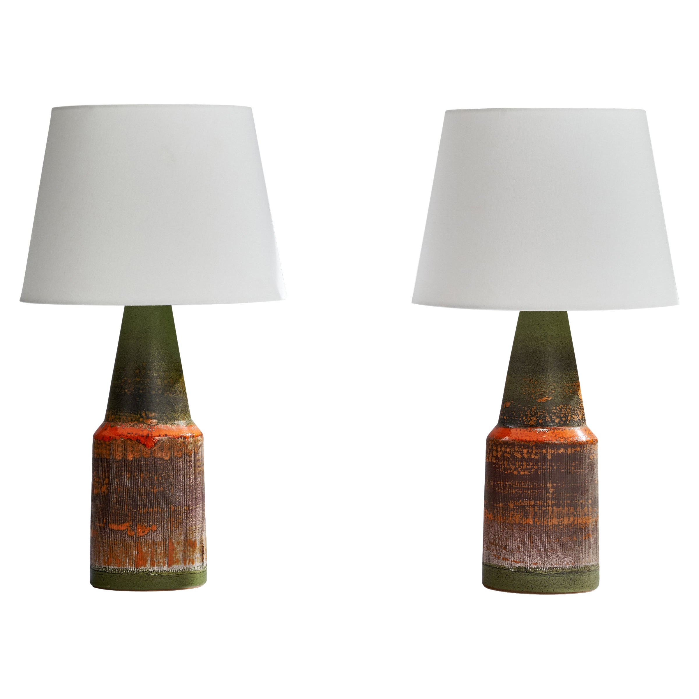 Tilgmans, Table Lamps, Ceramic, Sweden, 1960s