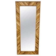 Modern Reclaimed Wooden Floor Mirror