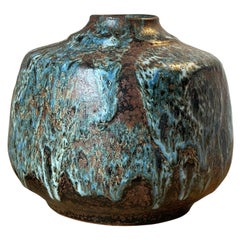 Vaso unico in ceramica della metà del secolo scorso, Erik Pløen, Norvegia 1960