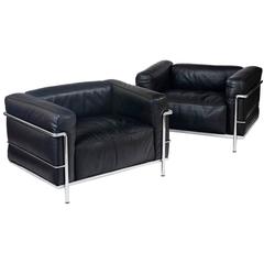Le Corbusier LC03 "Le Grand Comfort" Lounge Chairs