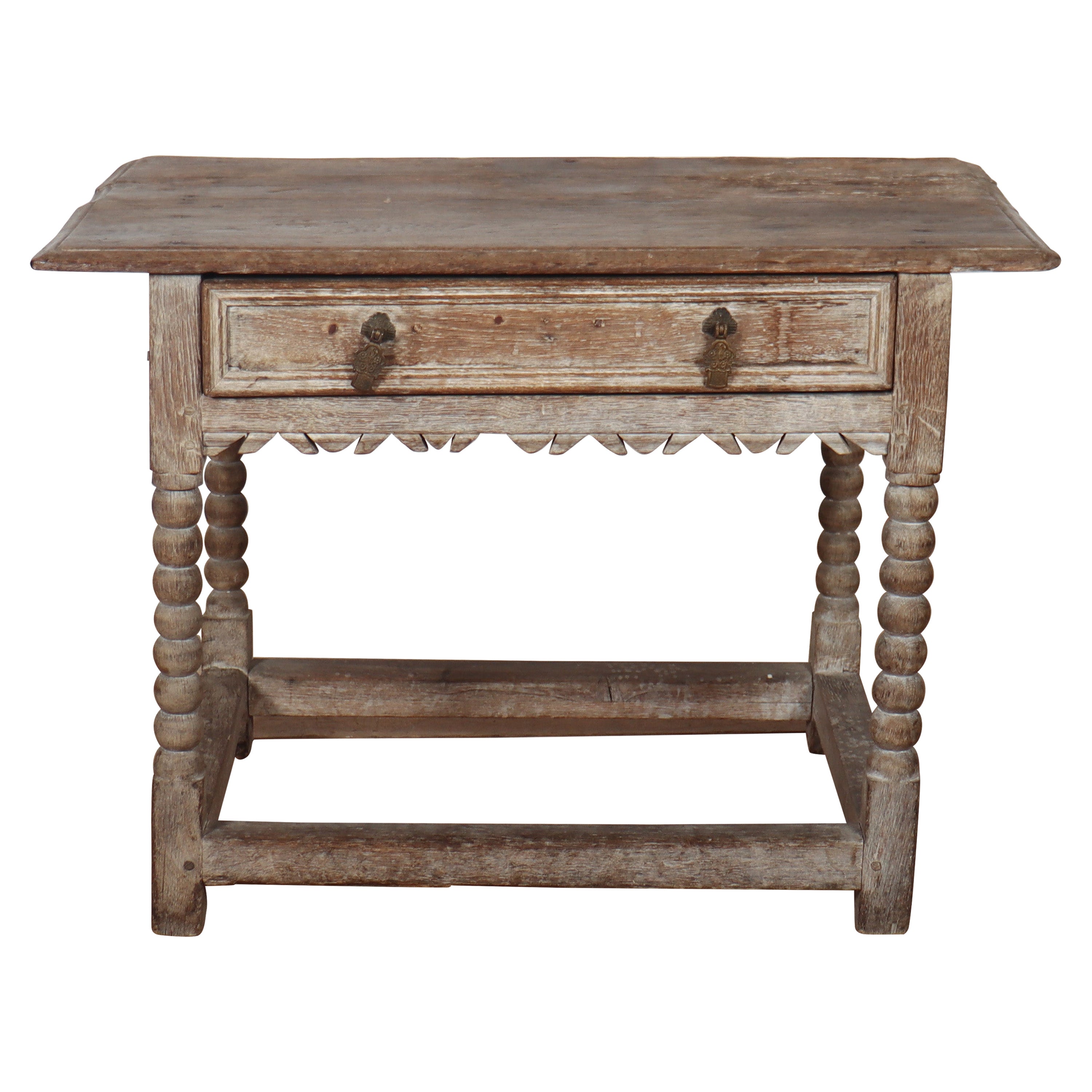 17th Century English Oak Lamp Table For Sale