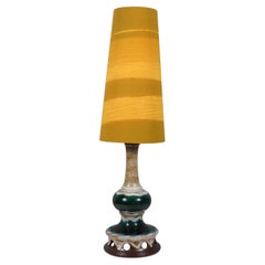 West Germany Dumler & Breiten floor lamp with lampshade made of Retro fabric