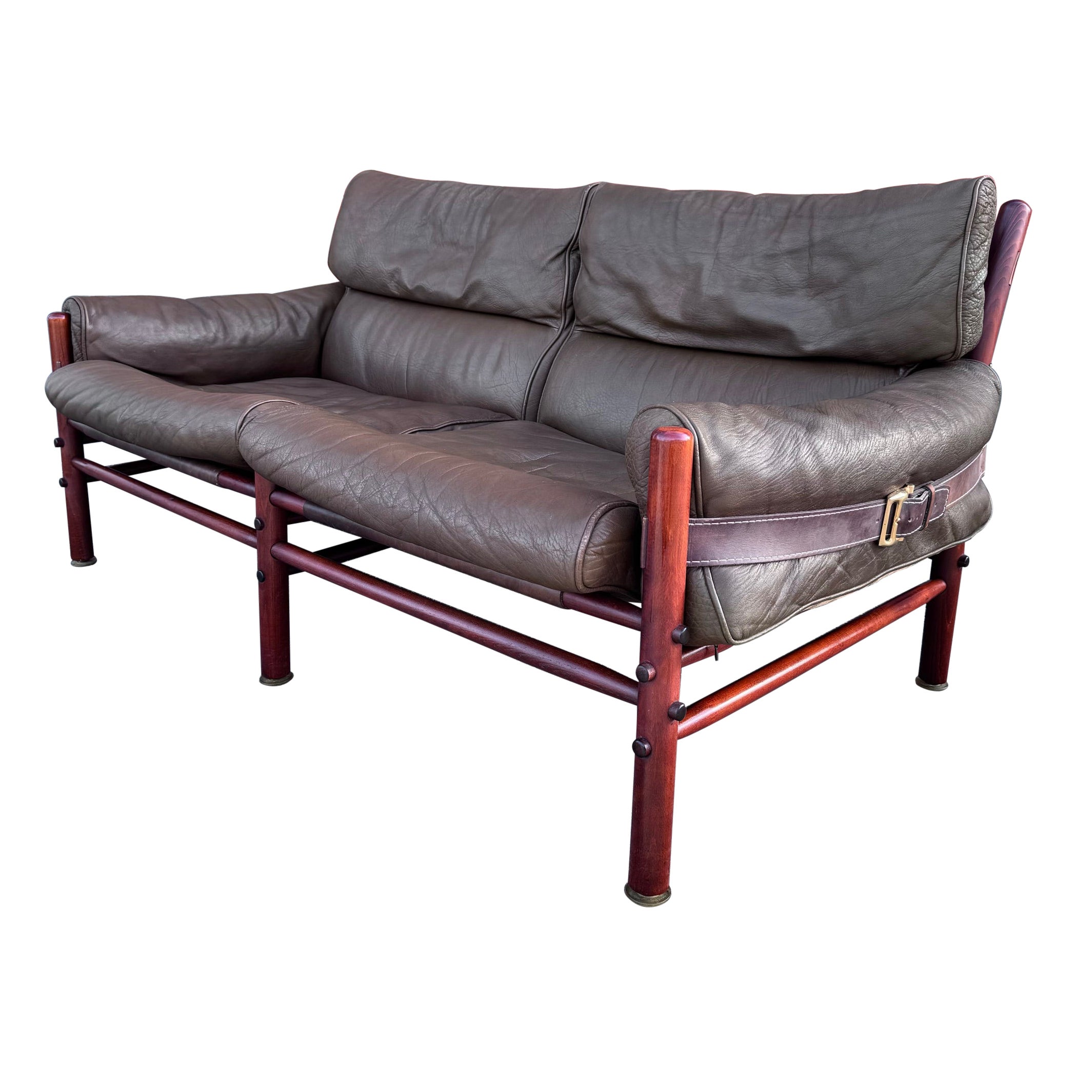 Rare 2-seated sofa "Kontiki" by Arne Norell For Sale