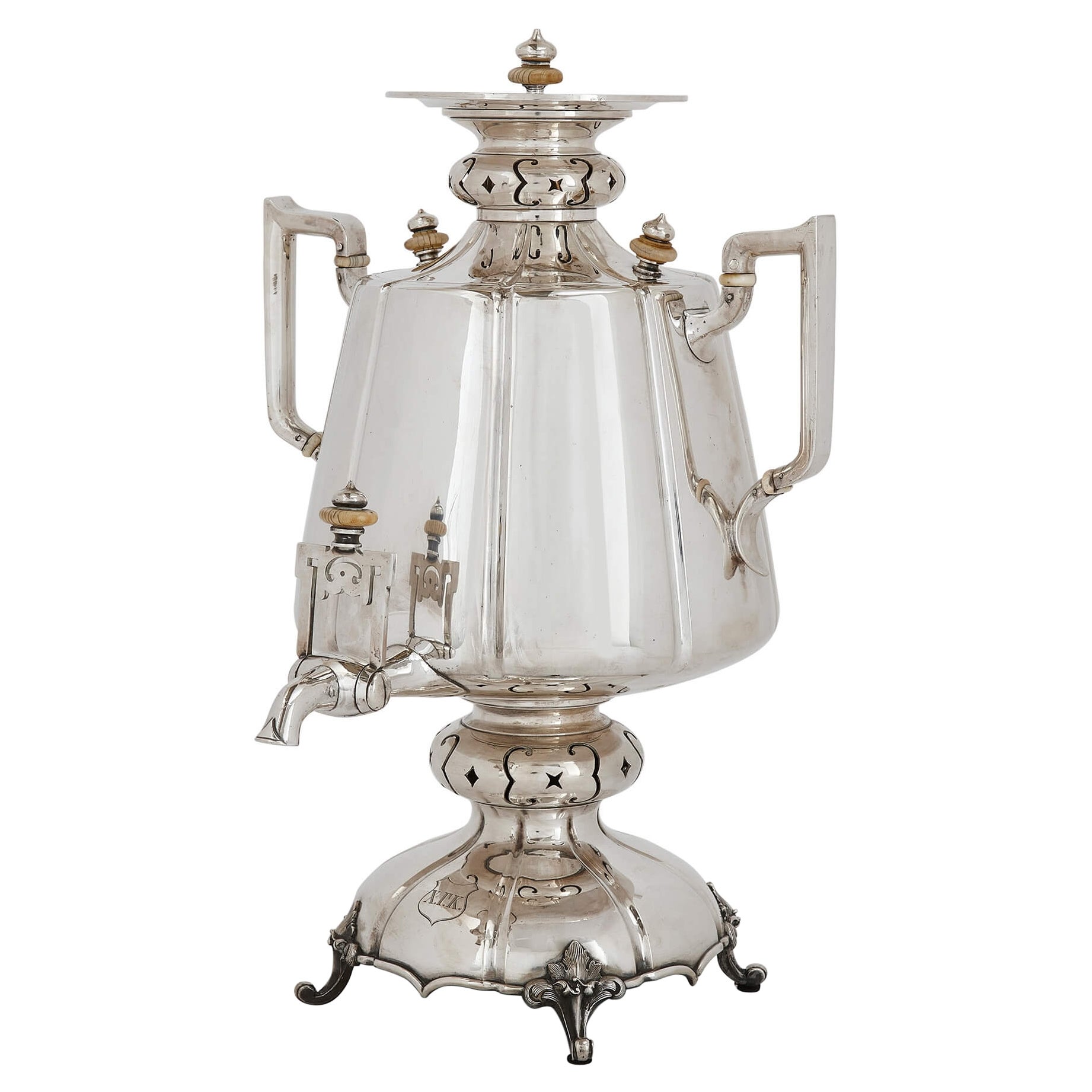 19th Century Russian Silver Samovar