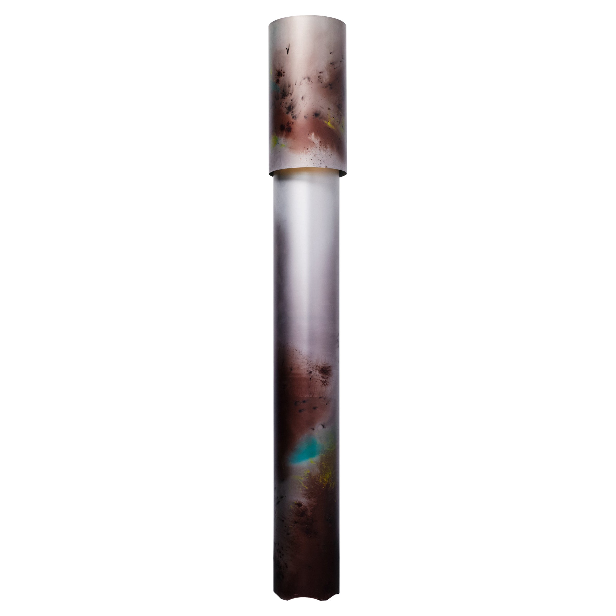 Hand-Anodised Aluminium Ambient Light from Cosmos collection Brown / Multicolour For Sale