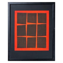 Joyce H Dean Abstract Linocut Print Bay Area Artist