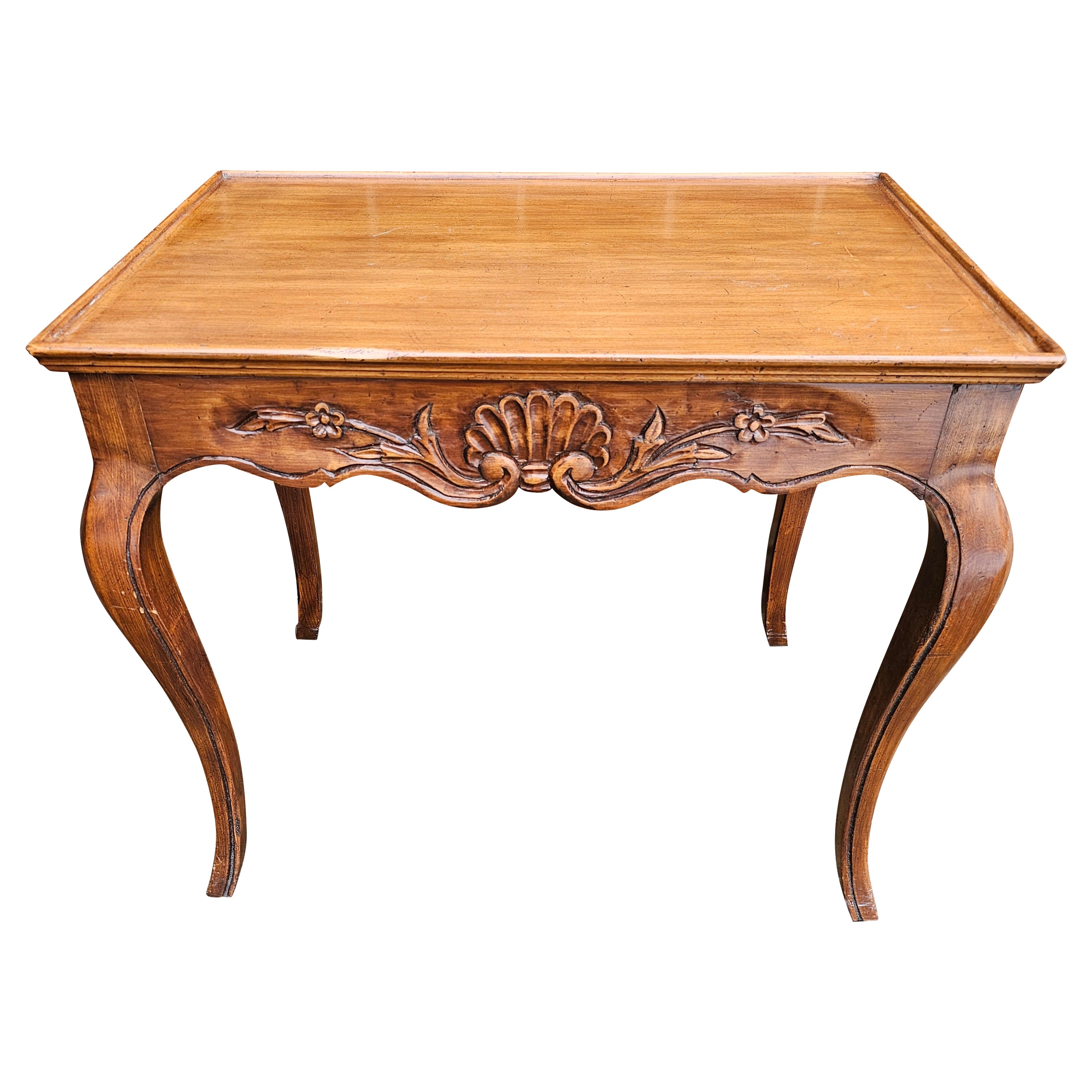 Wellesley Guild Handcrafted and Hand Carved Side Table For Sale