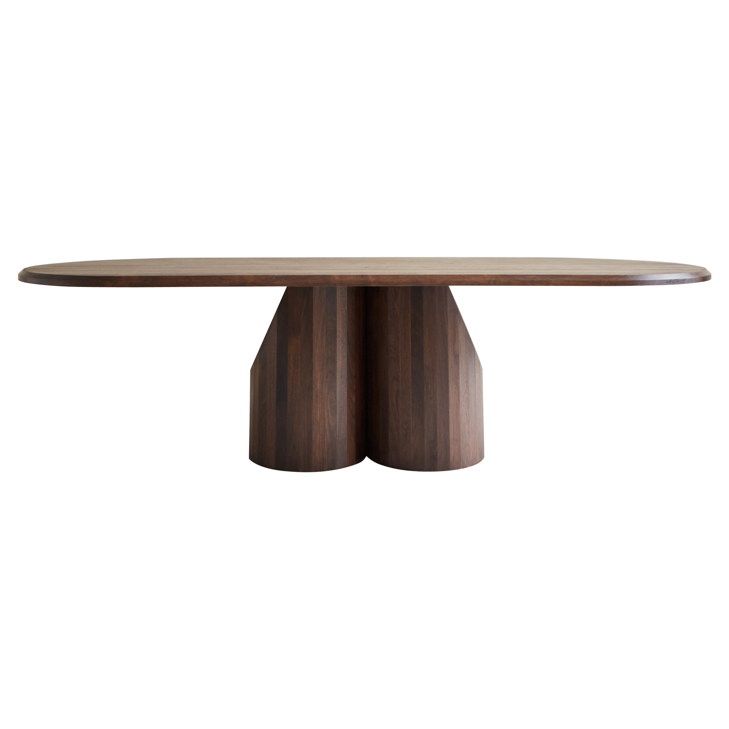 Handcrafted Solid Walnut Barrow Dining Table 96"L by Mary Ratcliffe Studio