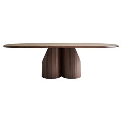 Handcrafted Solid Walnut Barrow Dining Table 96"L by Mary Ratcliffe Studio