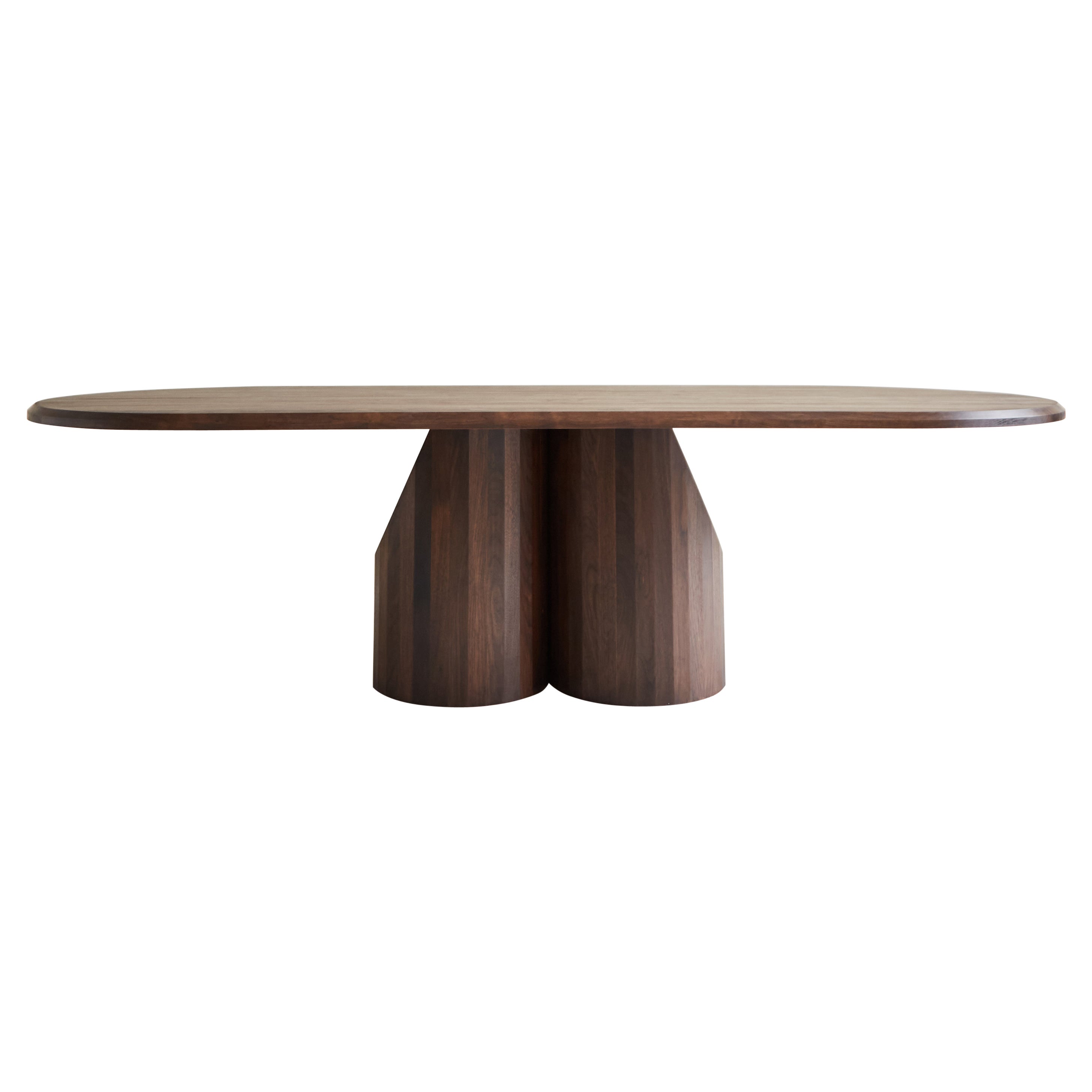 Handcrafted Solid Walnut Barrow Dining Table 84"L by Mary Ratcliffe Studio