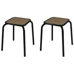 Set of Two French Industrial Stools