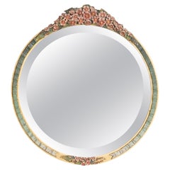 Antique Barbola Anglais Dressing Table Mirror, circa 1920